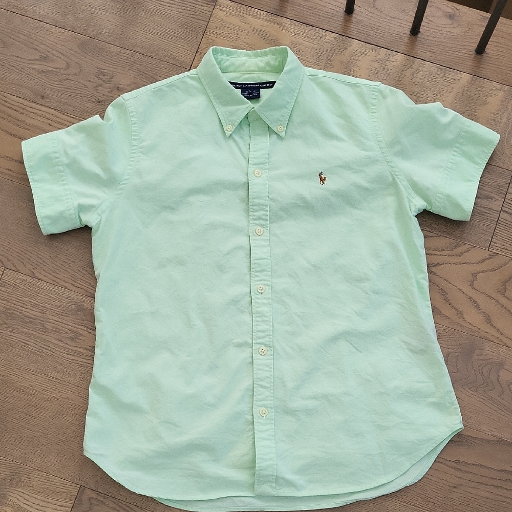 Polo by Ralph Lauren Women's Mint Green Button Down Oxford Shirt